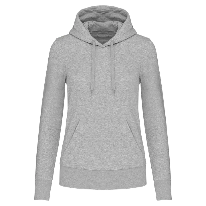 Umweltfreundliches Kapuzensweatshirt für Damen Oxford Grey