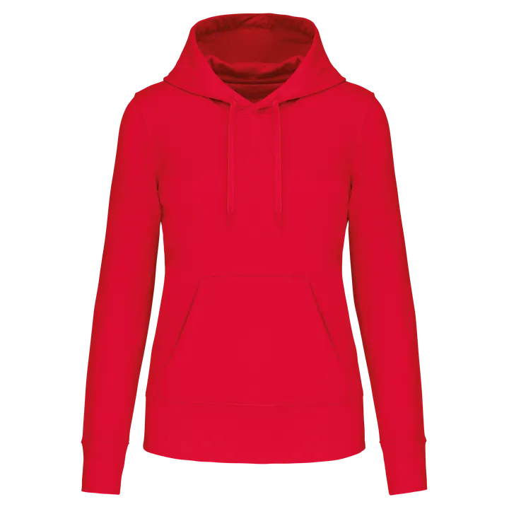 Umweltfreundliches Kapuzensweatshirt für Damen Red