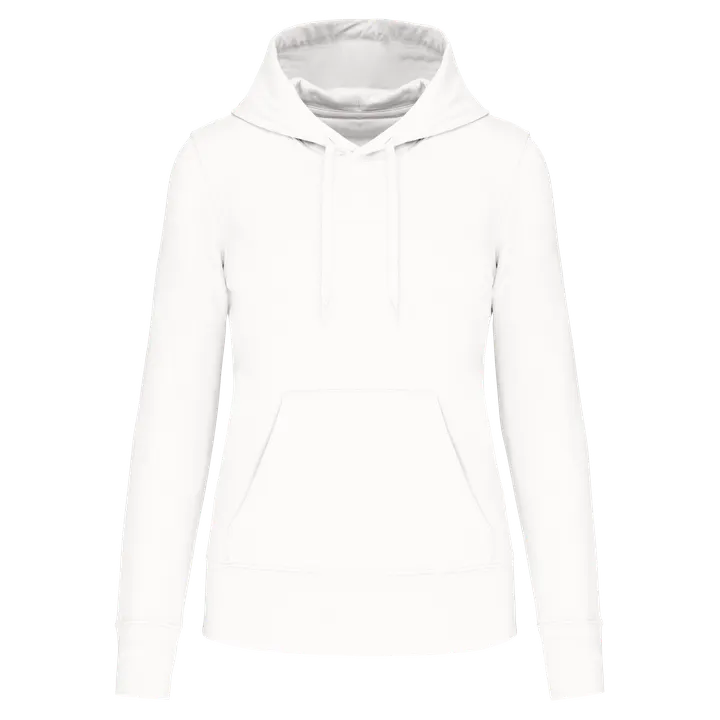 Umweltfreundliches Kapuzensweatshirt für Damen White