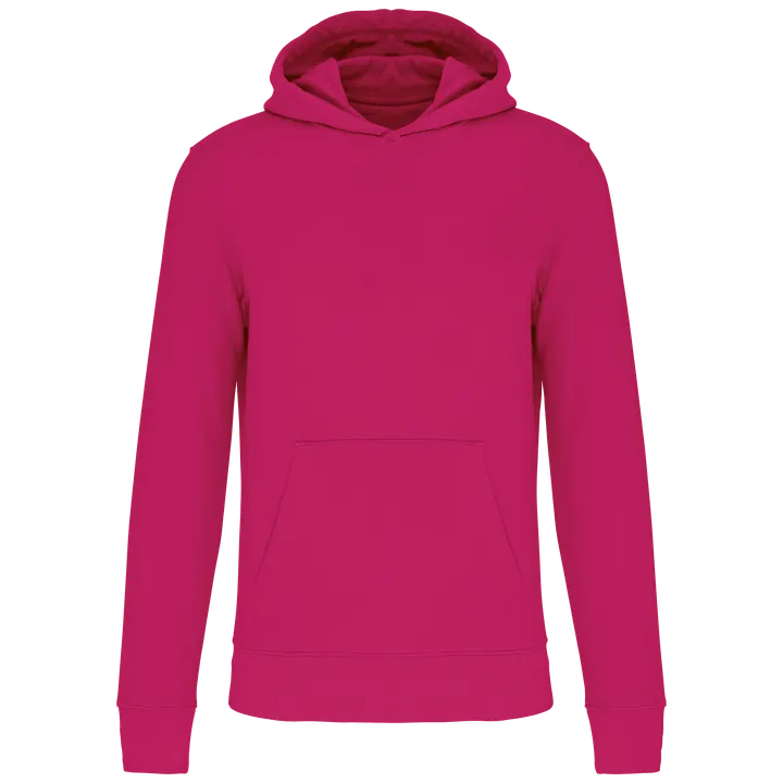 Umweltfreundliches Kapuzensweatshirt für Kinder Fuchsia
