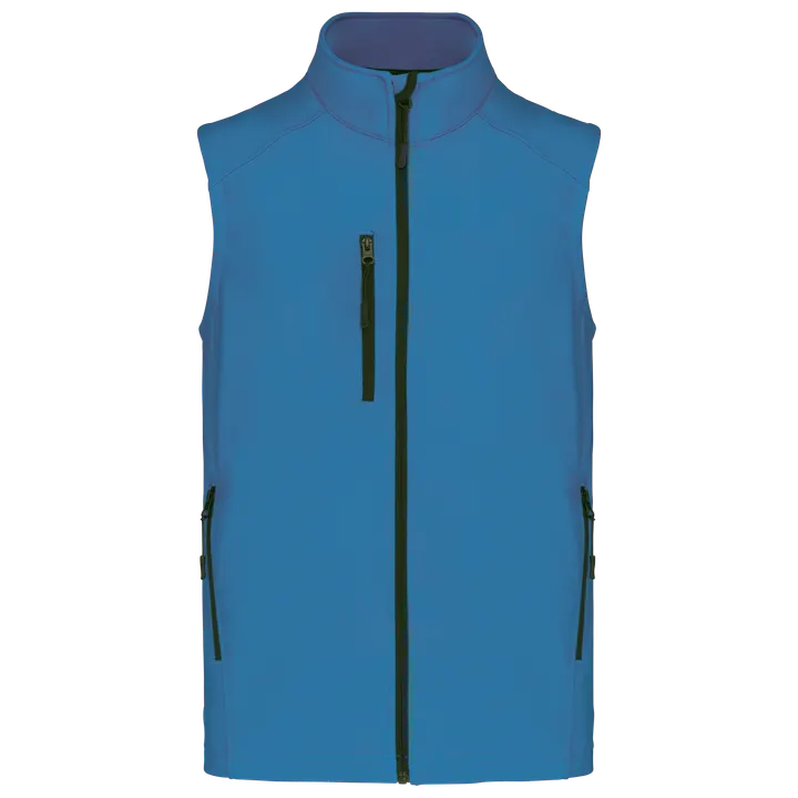 Herren Softshell Bodywärmer Aqua Blue