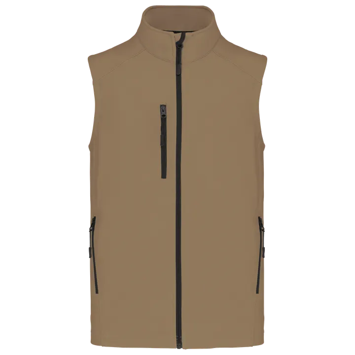Herren Softshell Bodywärmer Camel