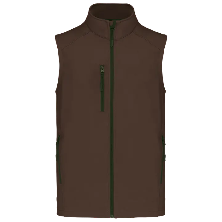 Herren Softshell Bodywärmer Chocolate