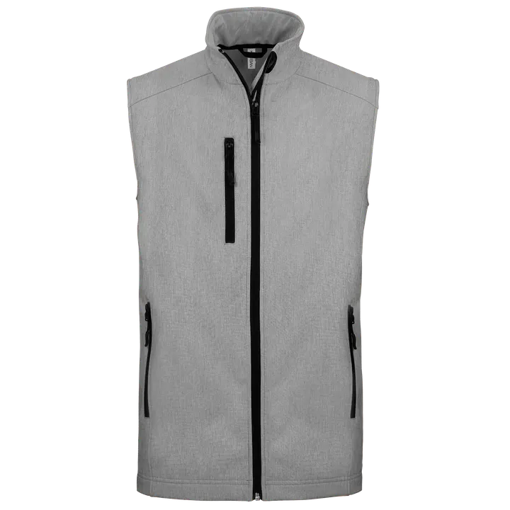 Herren Softshell Bodywärmer Marl Grey