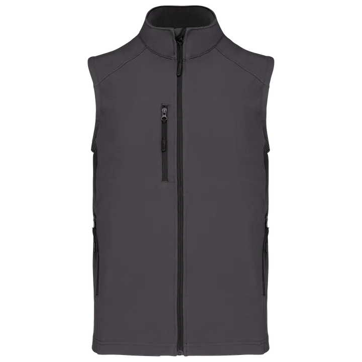 Herren Softshell Bodywärmer Titanium