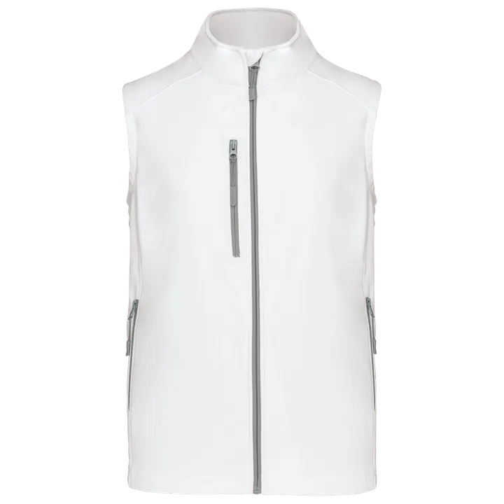 Herren Softshell Bodywärmer White