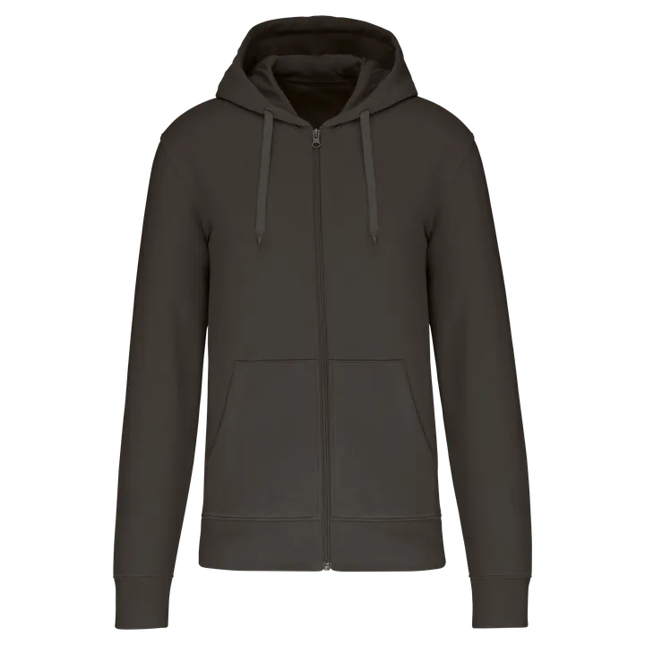 Umweltfreundliches Kapuzensweatshirt mit Reißverschluss Herren Dark Grey