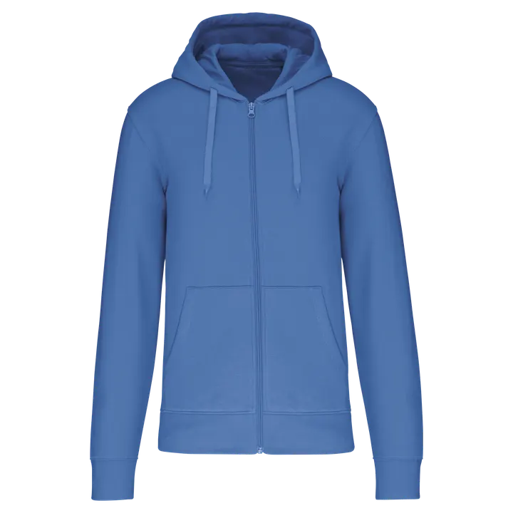 Umweltfreundliches Kapuzensweatshirt mit Reißverschluss Herren Light Royal Blue