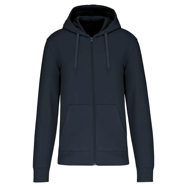 Umweltfreundliches Kapuzensweatshirt mit Reißverschluss Herren Navy