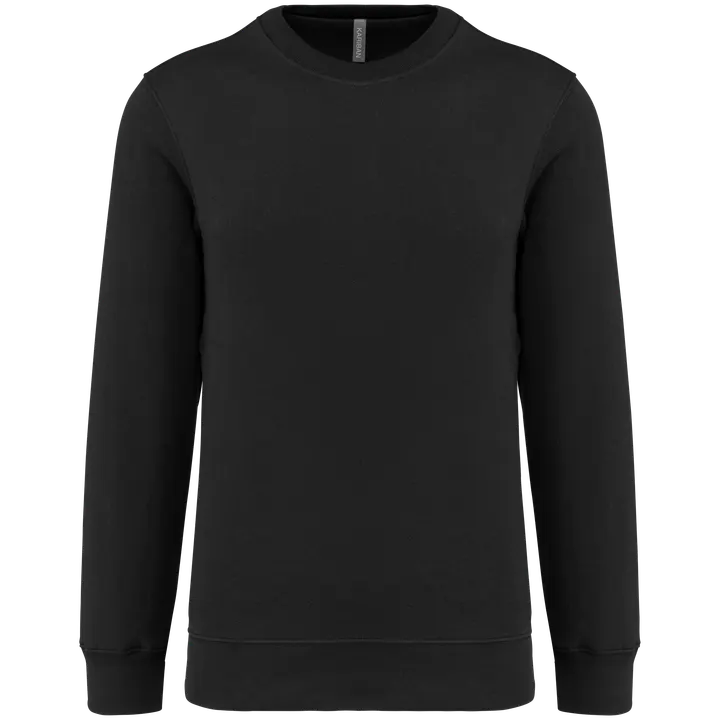 Unisex-Sweatshirt mit Rundhalsausschnitt 80/20 Black