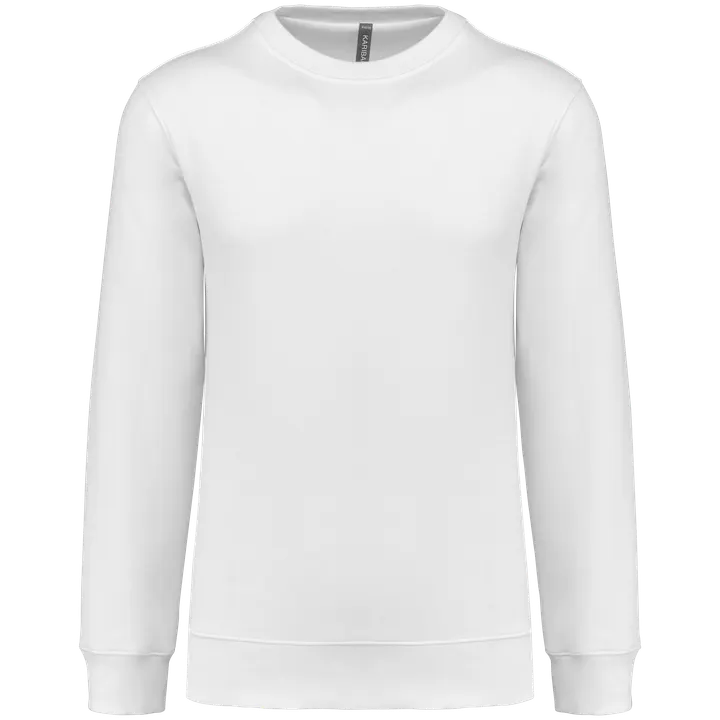 Unisex-Sweatshirt mit Rundhalsausschnitt 80/20 White