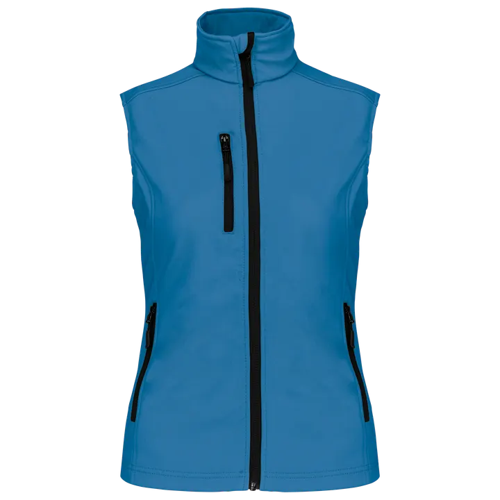 Damen Softshell Bodywärmer Aqua Blue