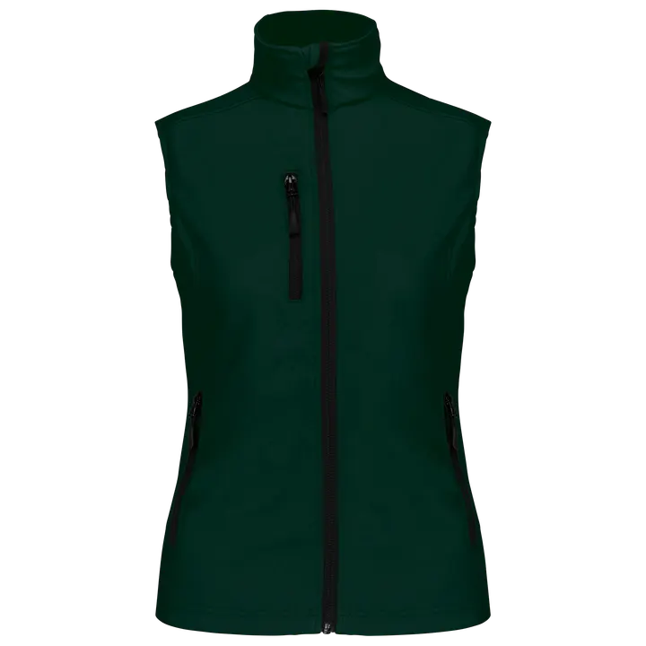 Damen Softshell Bodywärmer Bottle Green