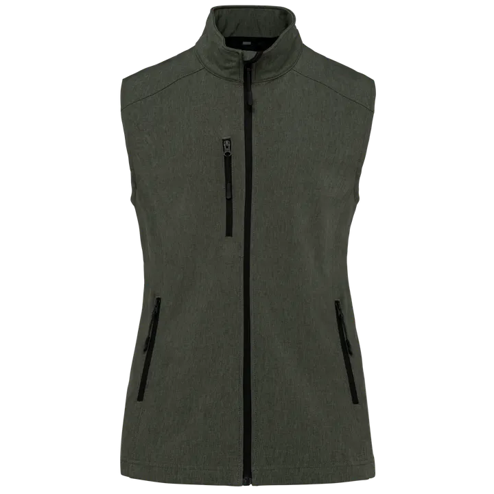 Damen Softshell Bodywärmer Marl Green