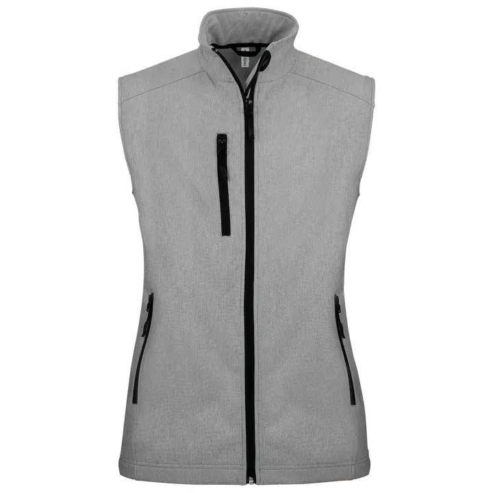 Damen Softshell Bodywärmer Marl Grey