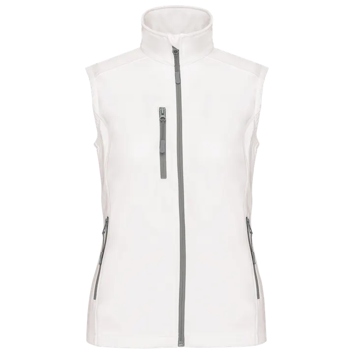 Damen Softshell Bodywärmer White
