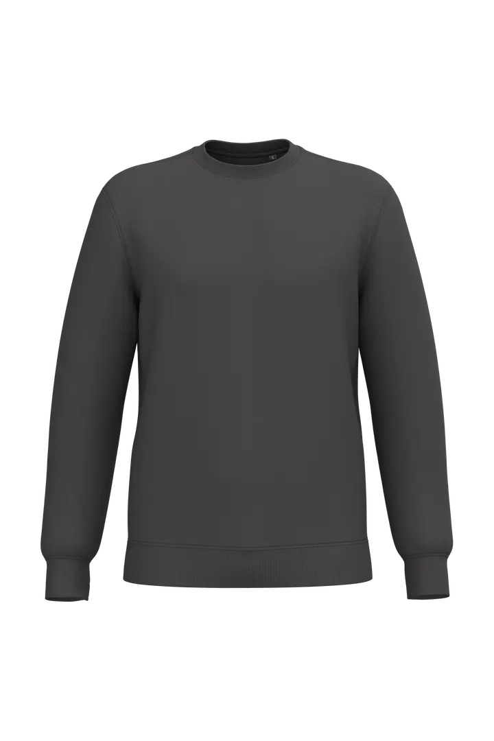 Recyceltes Unisex-Sweatshirt mit Rundhalsausschnitt Dark Grey