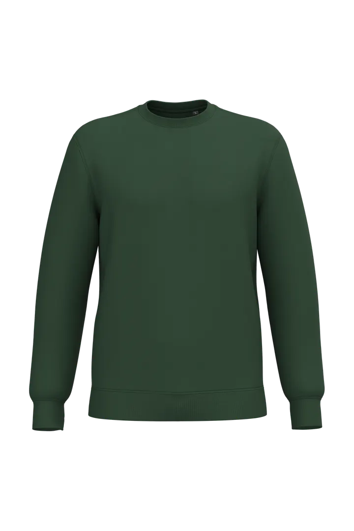 Recyceltes Unisex-Sweatshirt mit Rundhalsausschnitt Forest Green