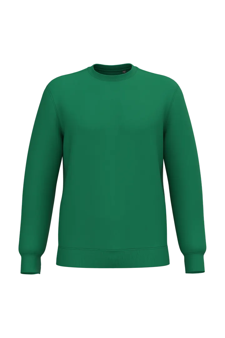 Recyceltes Unisex-Sweatshirt mit Rundhalsausschnitt Kelly Green