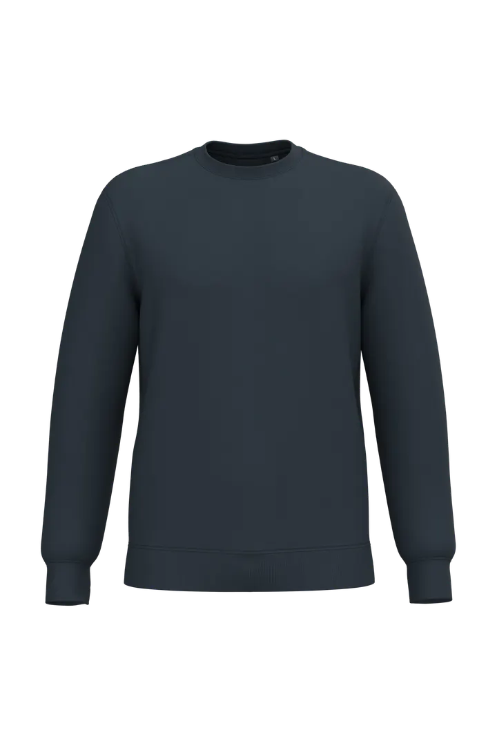 Recyceltes Unisex-Sweatshirt mit Rundhalsausschnitt Navy