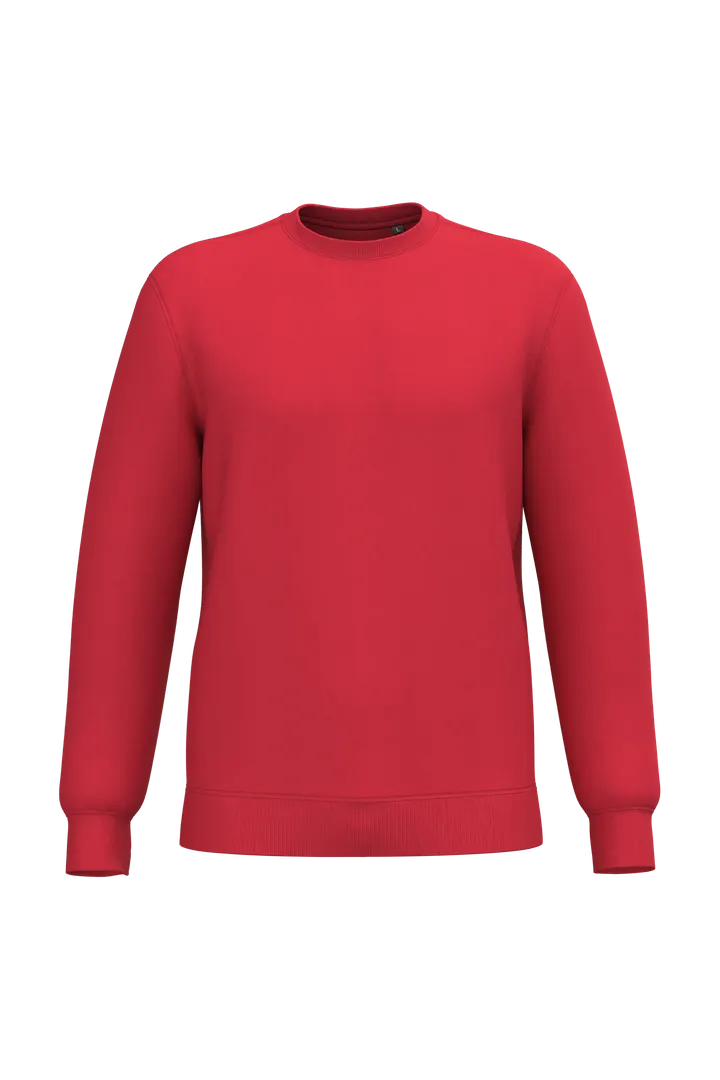 Recyceltes Unisex-Sweatshirt mit Rundhalsausschnitt Red