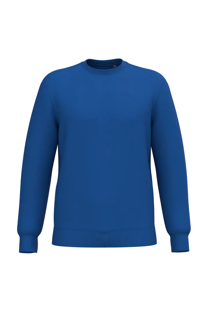 Recyceltes Unisex-Sweatshirt mit Rundhalsausschnitt Royal Blue