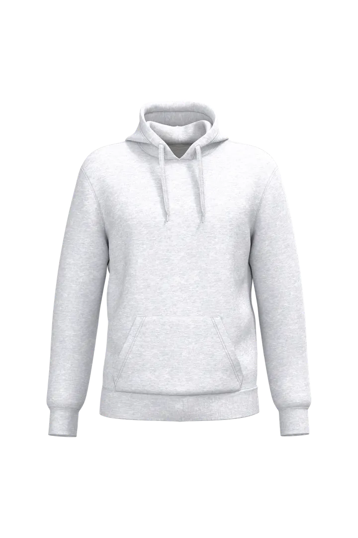 Sweat-shirt recyclé à capuche unisexe Ash Heather