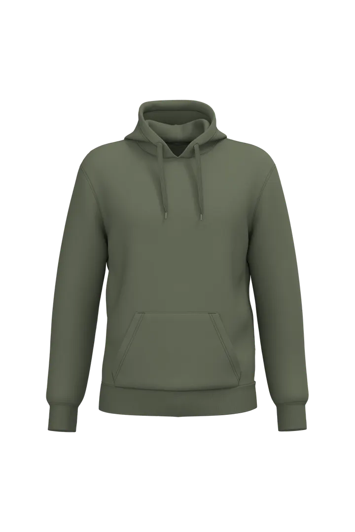 Sweat-shirt recyclé à capuche unisexe Caper Green