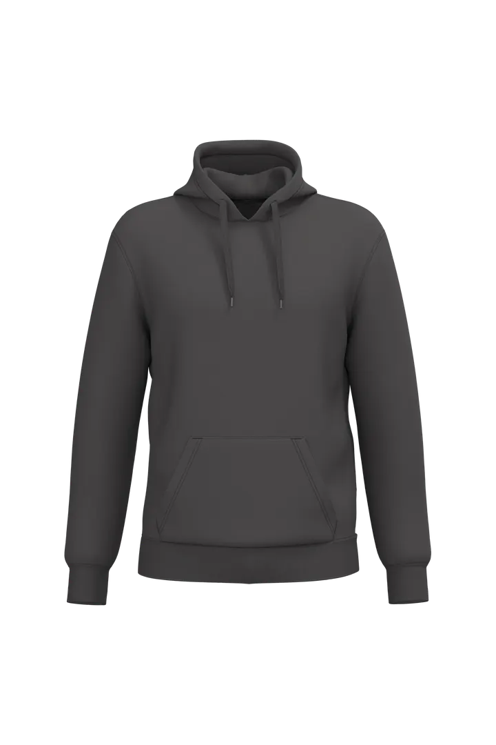Sweat-shirt recyclé à capuche unisexe Dark Grey