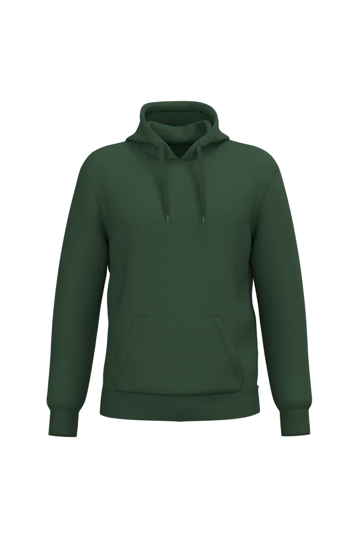 Sweat-shirt recyclé à capuche unisexe Forest Green