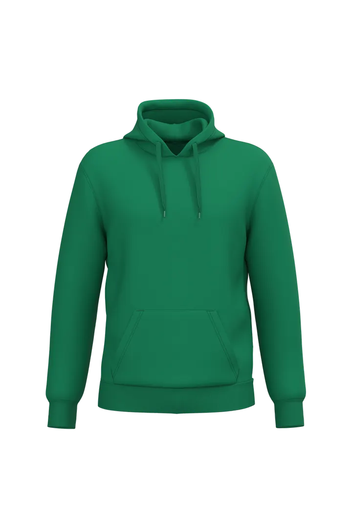 Sweat-shirt recyclé à capuche unisexe Kelly Green