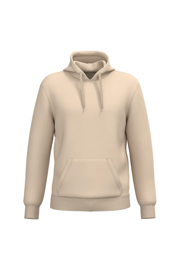 Sweat-shirt recyclé à capuche unisexe Light Sand