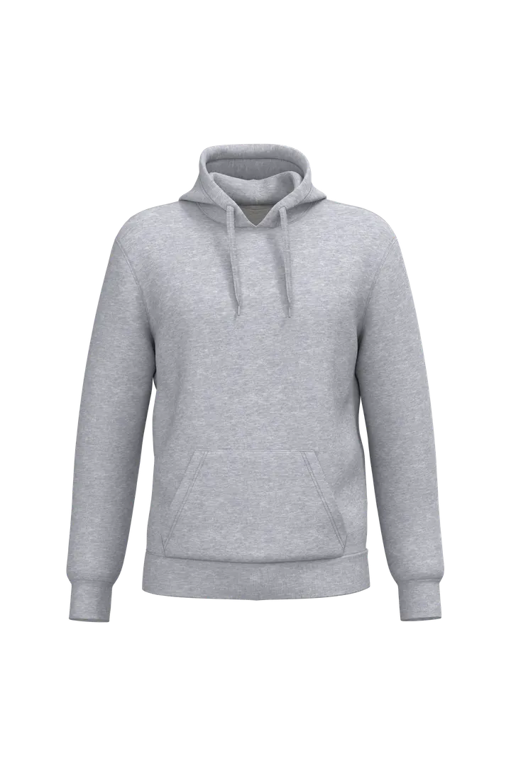 Sweat-shirt recyclé à capuche unisexe Oxford Grey