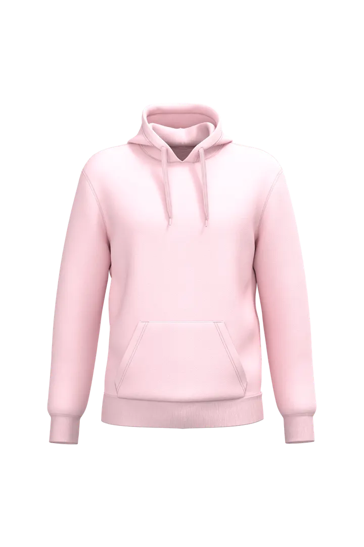 Sweat-shirt recyclé à capuche unisexe Pale Pink