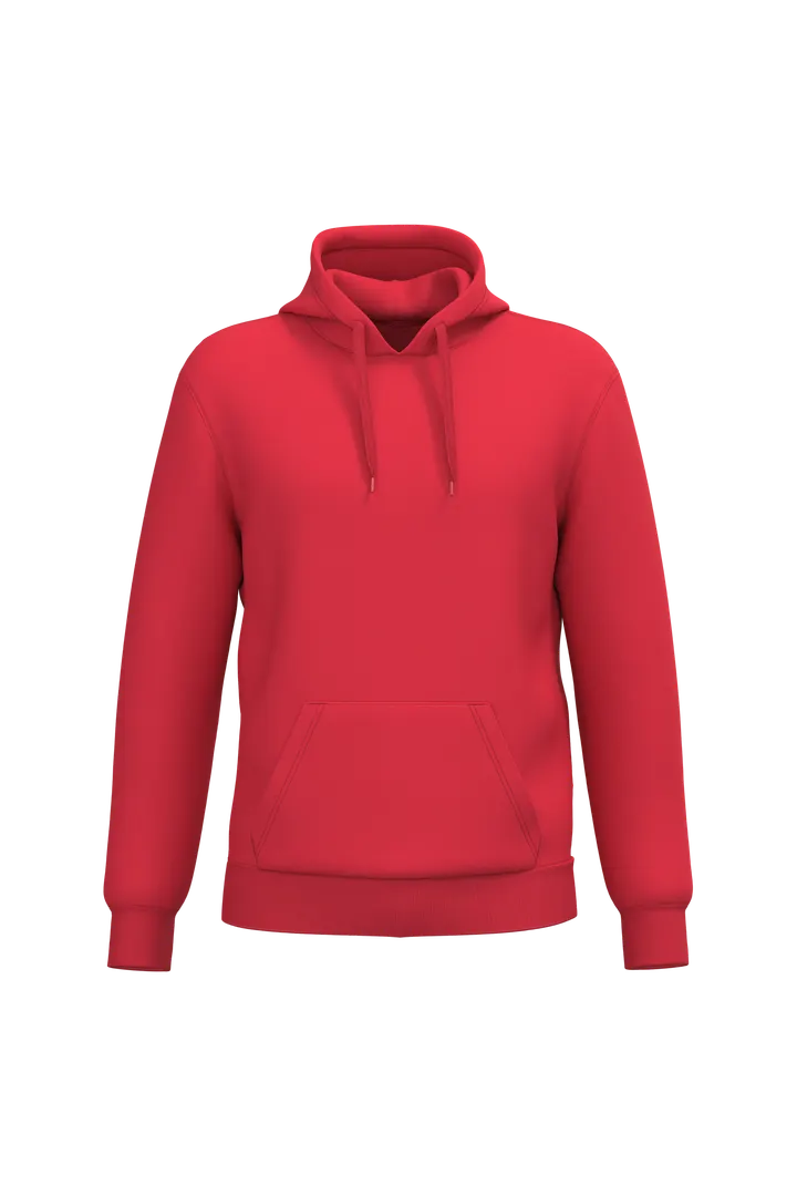 Sweat-shirt recyclé à capuche unisexe Red