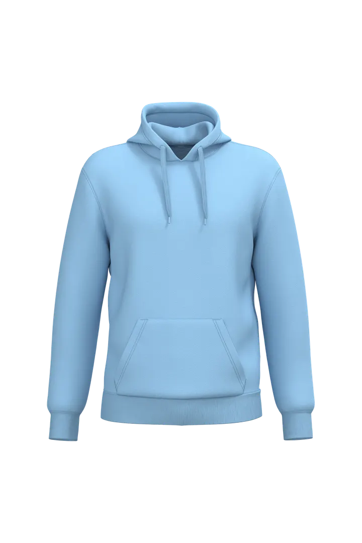 Sweat-shirt recyclé à capuche unisexe Sky Blue