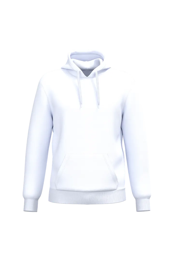 Sweat-shirt recyclé à capuche unisexe White