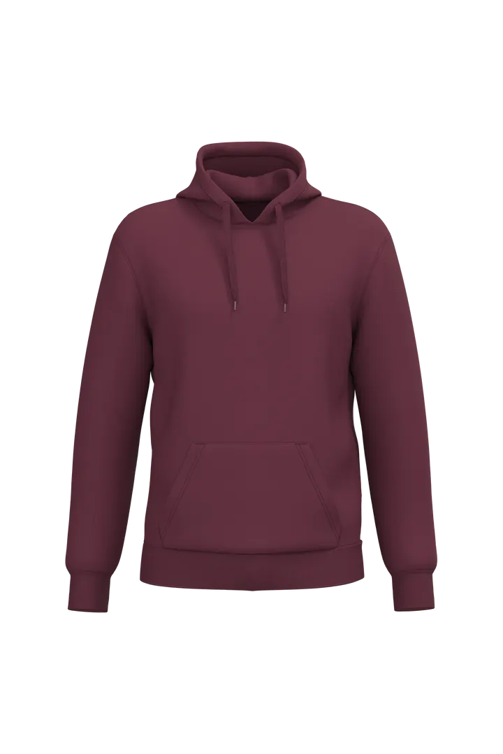 Sweat-shirt recyclé à capuche unisexe Wine