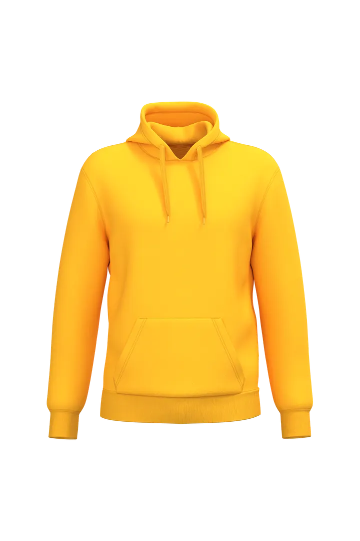 Sweat-shirt recyclé à capuche unisexe Yellow