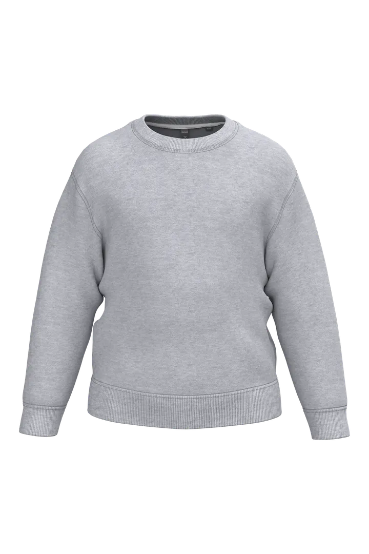 Sweat-shirt recyclé col rond enfant Oxford Grey