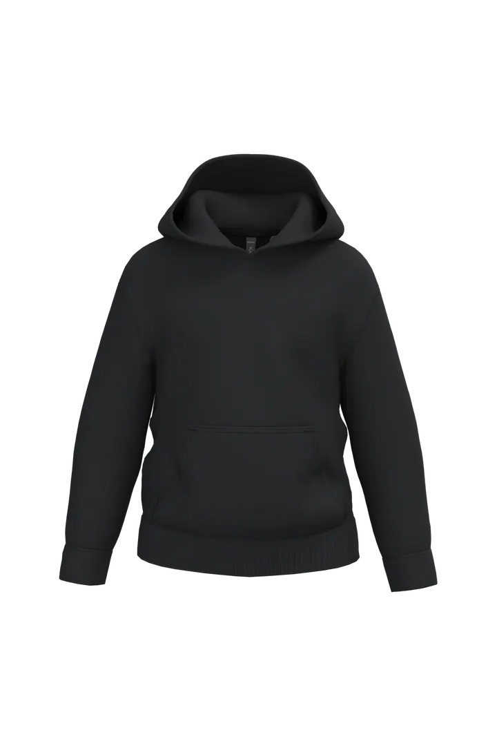 Recyceltes Kapuzensweatshirt für Kinder Black