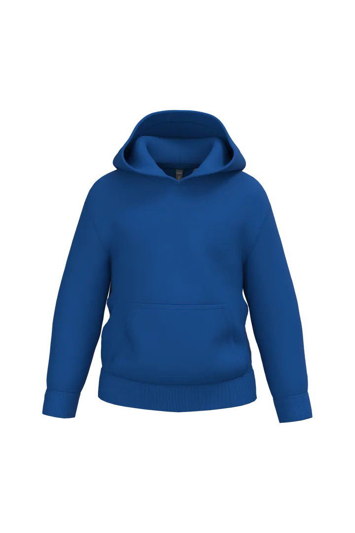 Recyceltes Kapuzensweatshirt für Kinder Royal Blue