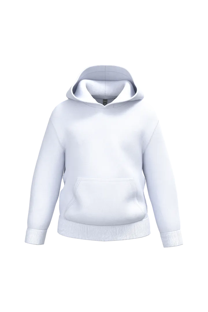 Recyceltes Kapuzensweatshirt für Kinder White