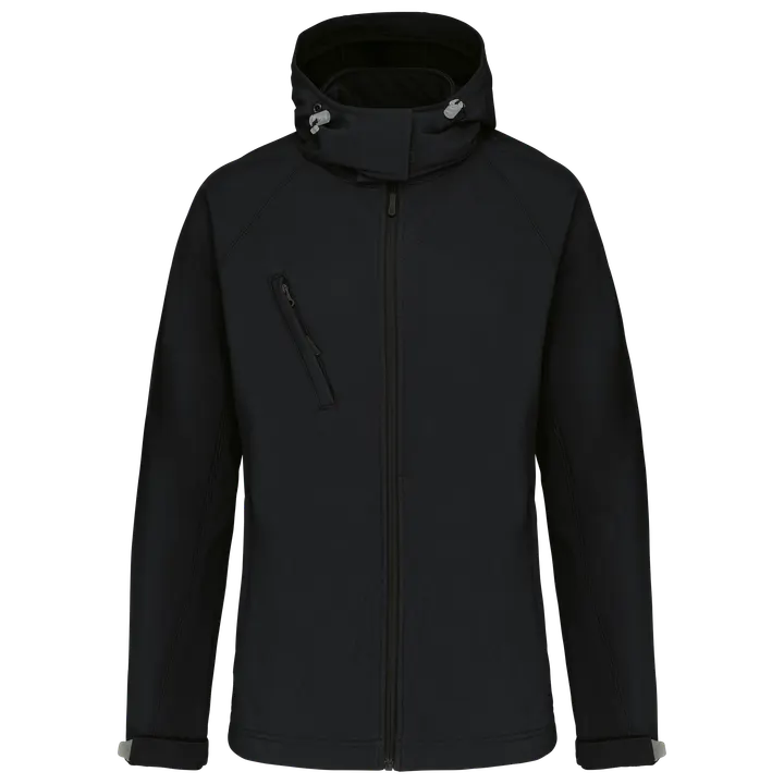 Veste softshell à capuche amovible femme Black