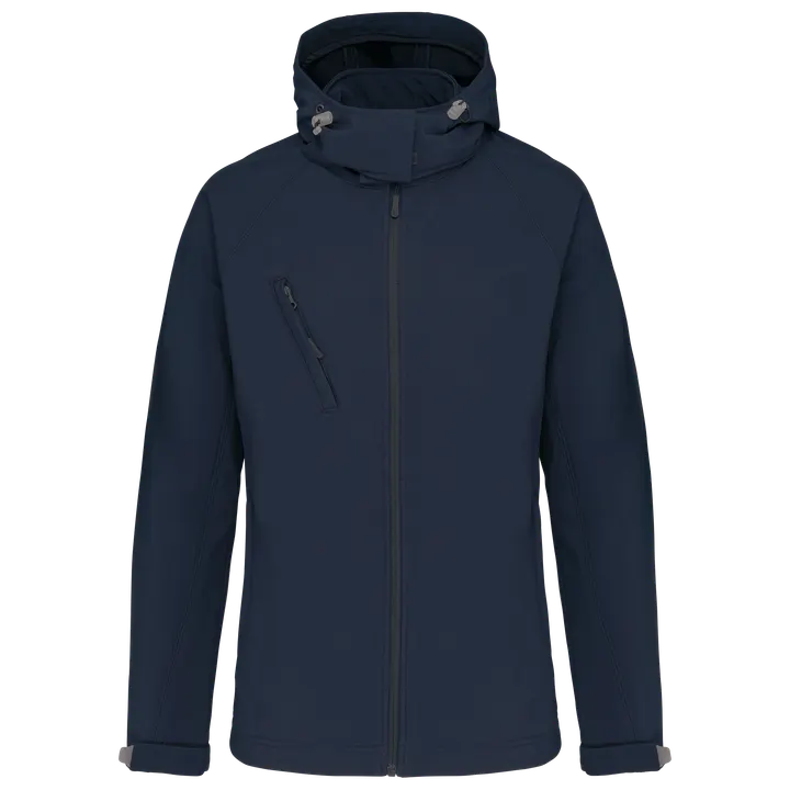 Veste softshell à capuche amovible femme Navy