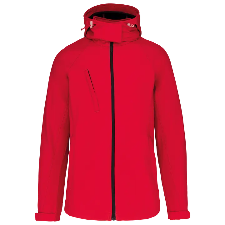 Veste softshell à capuche amovible femme Red