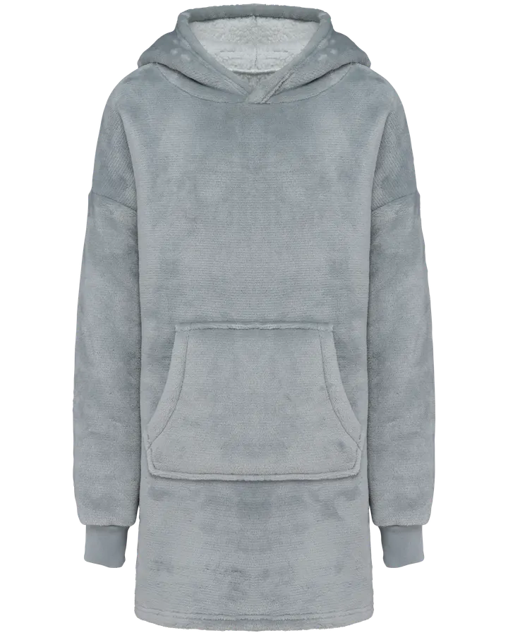 Poncho-Decke, Kinder Snow Grey