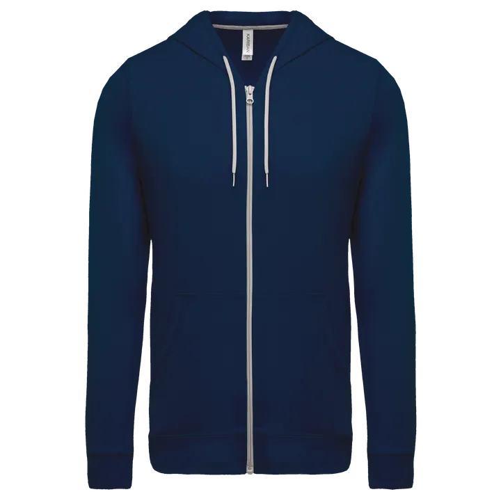 Veste coton légère à capuche Navy