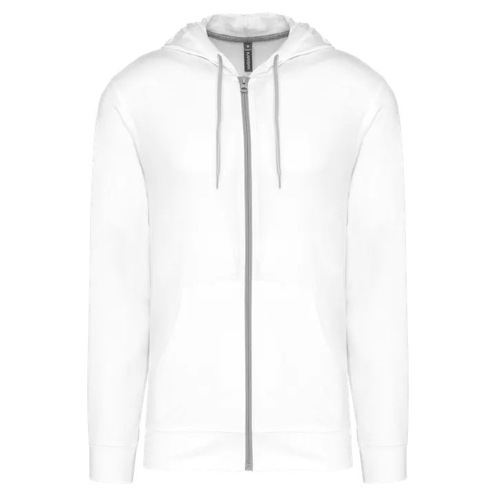 Veste coton légère à capuche White