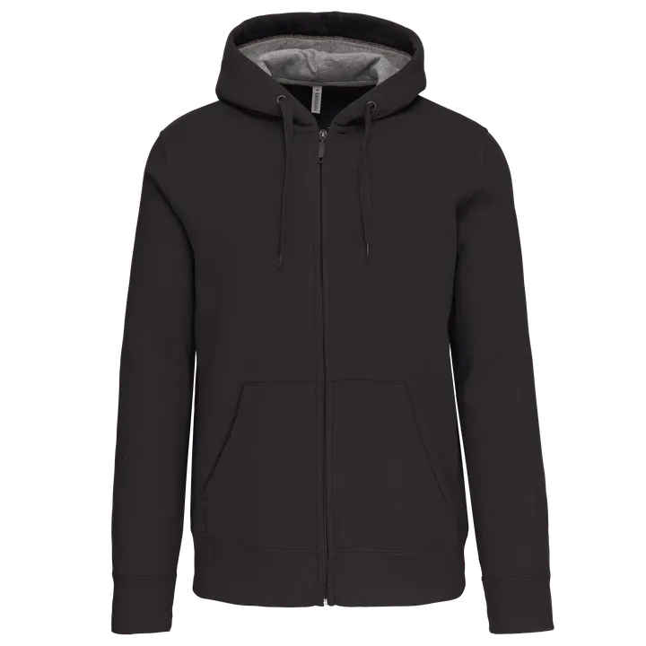 Kapuzensweatshirt mit Reißverschluss Dark Grey